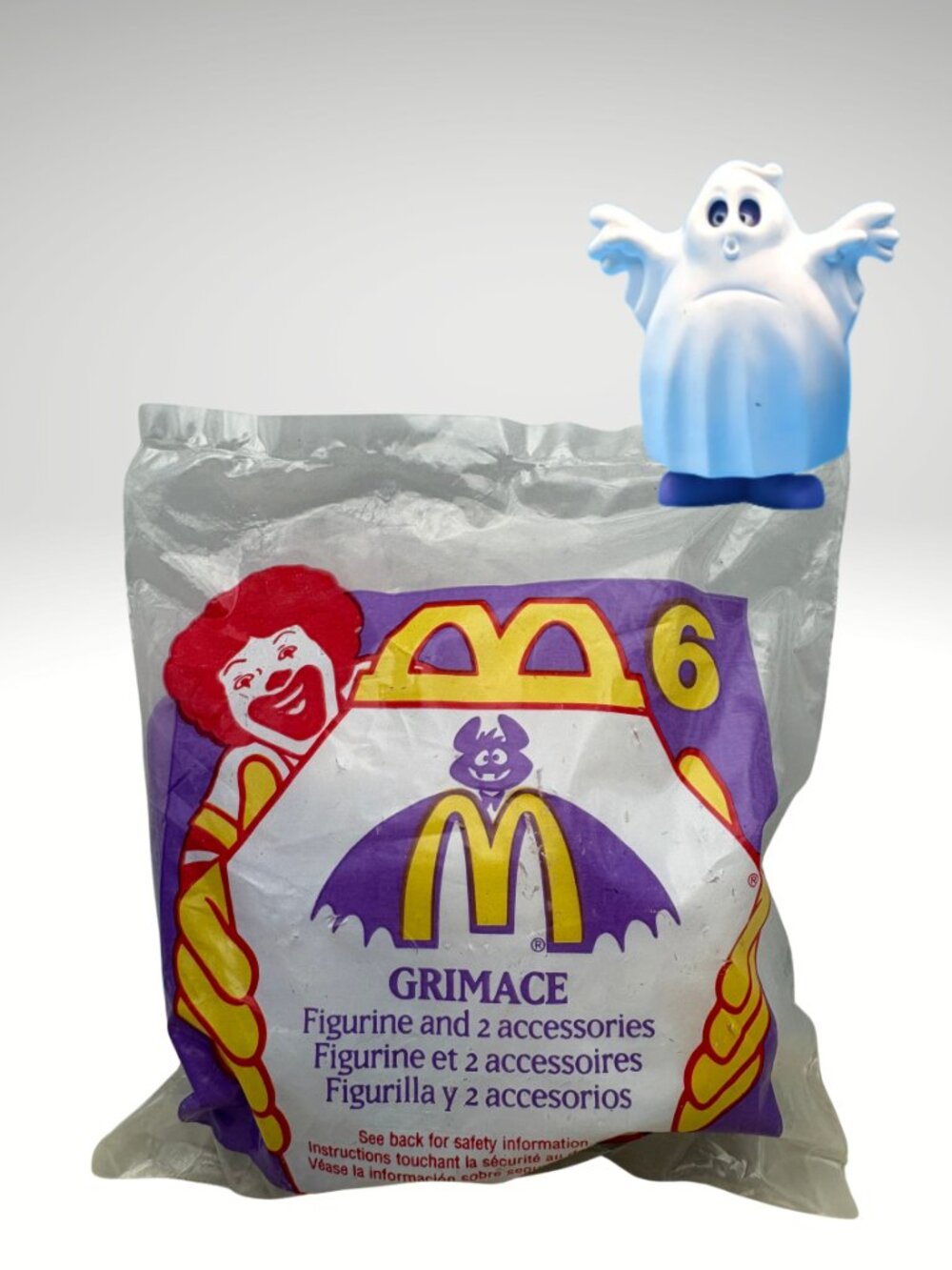 NEW SEALED Vintage Halloween Grimace McDonalds Happy Meal #6 1995 (SKU: 920TO)